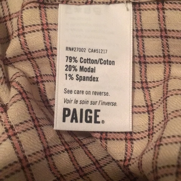 NWT Paige -Torin Blouse-Sandy‎ Shell/Spice - XS - Picture 8 of 8